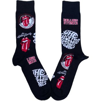 Rolling Stones Logos Cotton Rich Socks