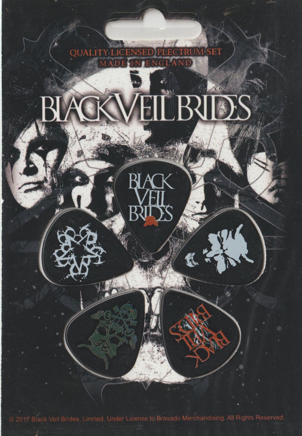 Black Veil Brides 1mm Gauge Plectrum Set