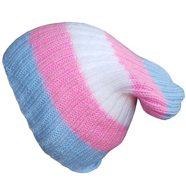 Hand knitted Transgender Beanie