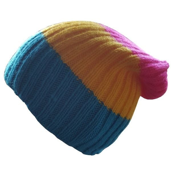 Hand knitted Pansexual Beanie