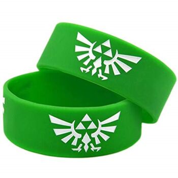 The Legend of Zelda Silicon Rubber Wristband (Green)