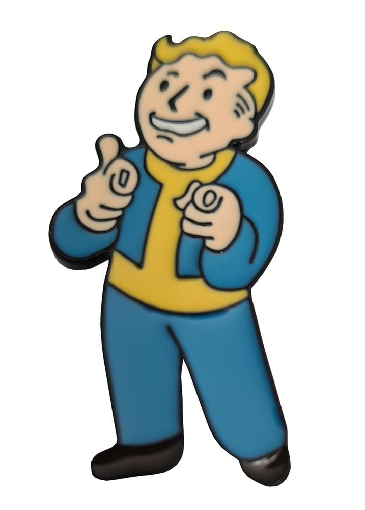 Fallout Vault Boy Lapel Pin Badge