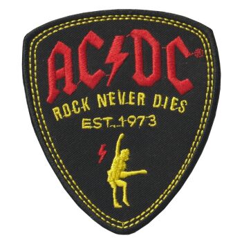 AC/DC Rock Never Dies Iron On Patch