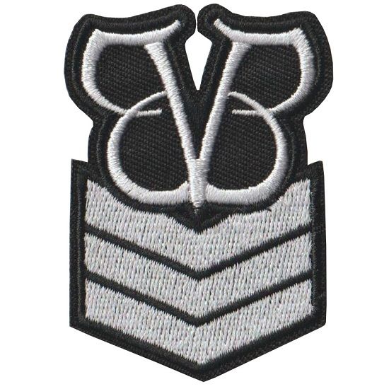 Black Veil Brides Sergeant Stripes Iron on Patch