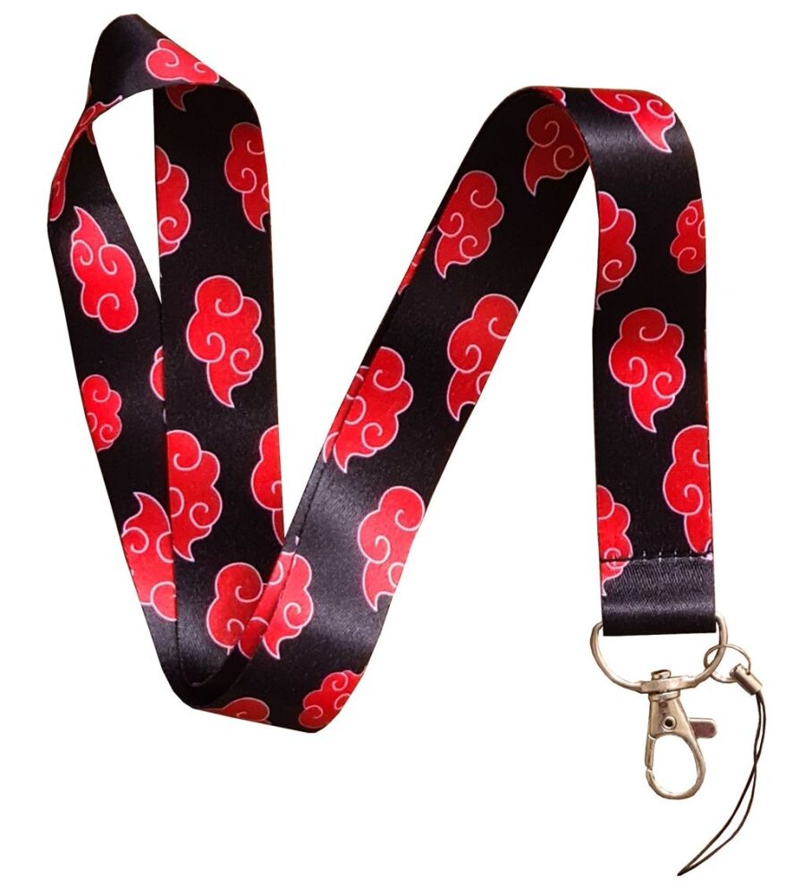 Naruto Akatsuki Cloud Lanyard