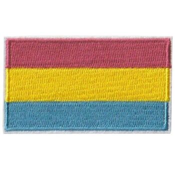 Pansexual Iron on Embroidered Patch