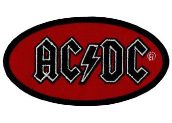 AC/DC Oval Logo Iron On Patch