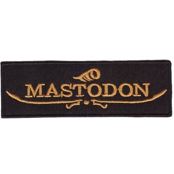 Mastodon Iron on Embroidered Patch