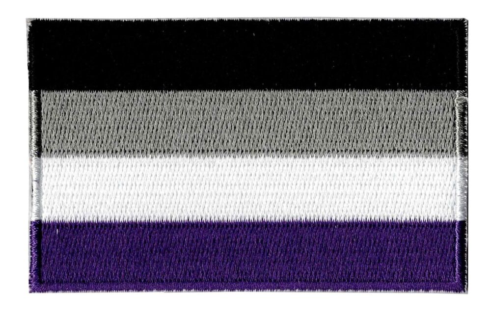 Asexual Iron on Embroidered Patch
