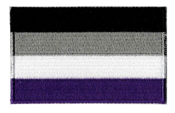 Asexual Iron on Embroidered Patch