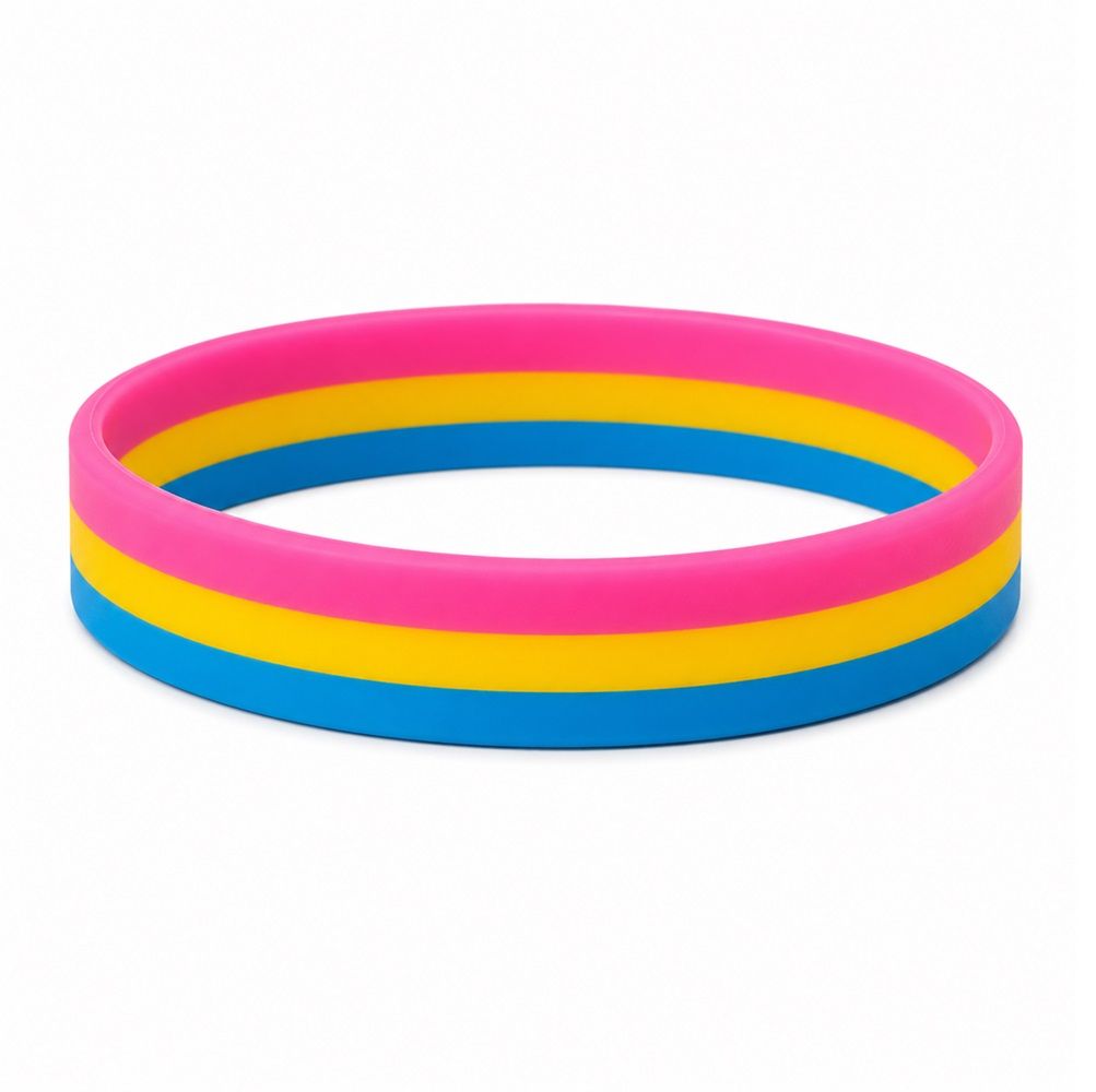 Pansexual Silicon Rubber Wristband