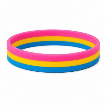 Pansexual Silicon Rubber Wristband