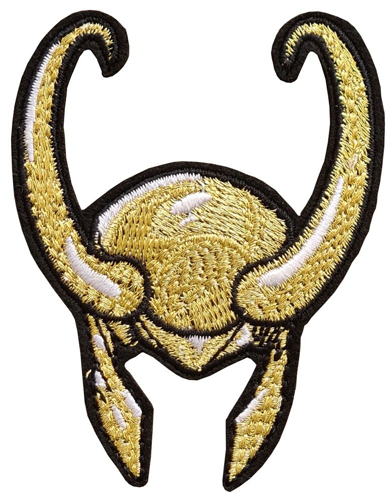Loki Helmet Iron on Patch