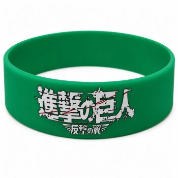 Attack on Titan Silicone Rubber Wristband