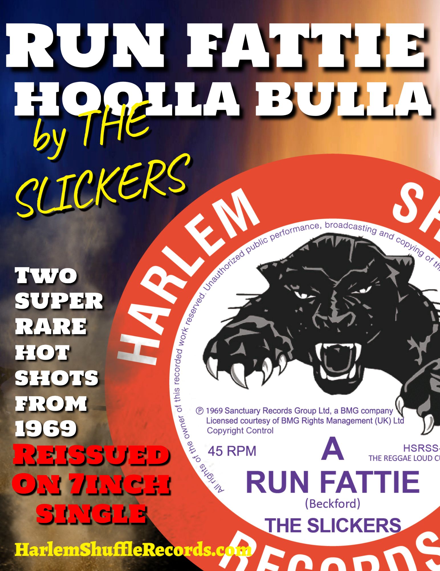 The  Slickers - Run Fattie - Hoolla Bulla - Harlem Shuffle Records
