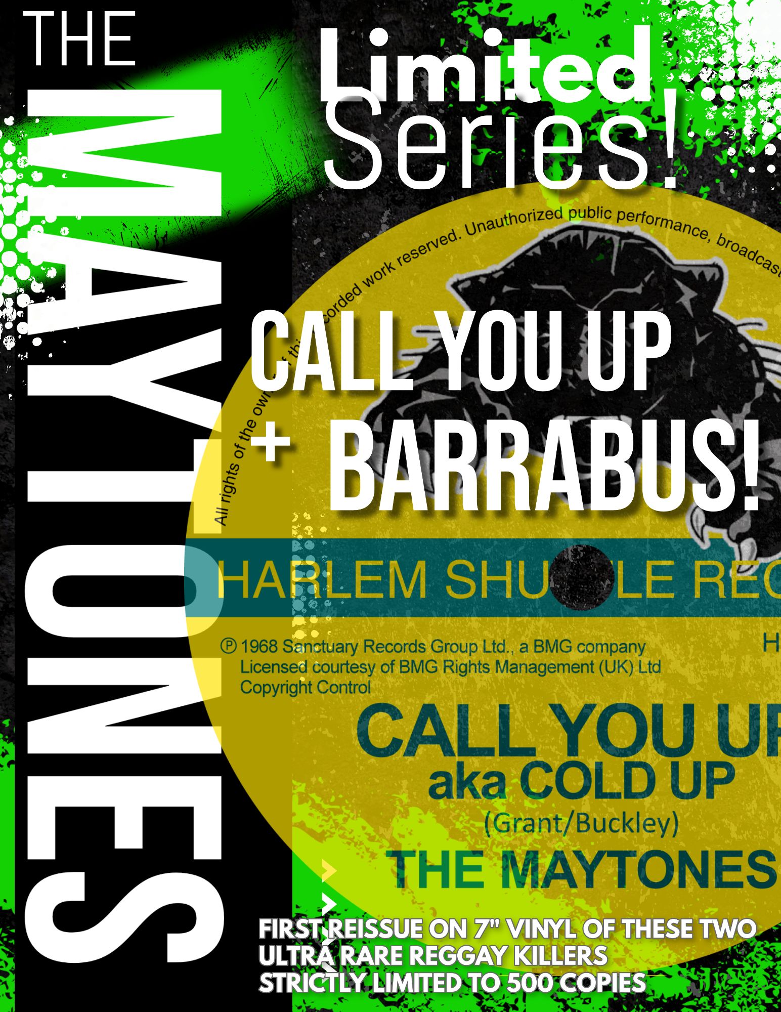 The Maytones - Call you up - Barrabus - 7inch vinyl single - Harlem SHuffle Records