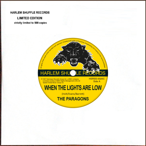 Paragons - When the lights are low - I wanto to go back - 7"single
