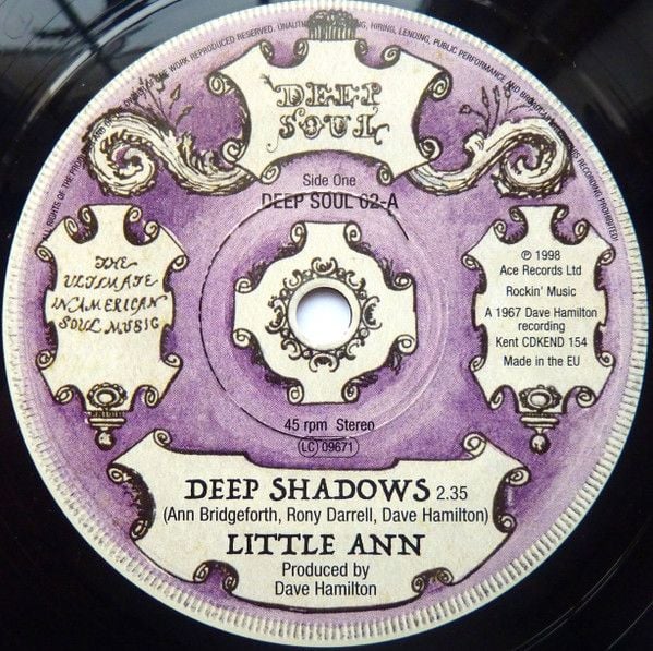 Little Ann -Deep Shadows  /  The Turn Arounds  - Stay Away - DEEPSOUL 02