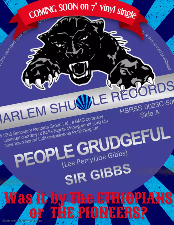 The Pioneers - People grudgeful - Pan Ya Machete  - 7inch vinyl single - Harlem Shuffle Records