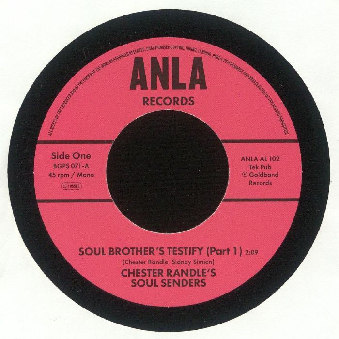 Chester Randle's Soul Senders	- Soul Brothers Testify (Part 1) / Soul Brothers Testify (Part 2) - BGPS 071