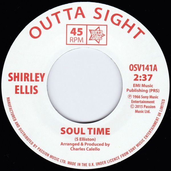SHIRLEY ELLIS	- SOUL TIME / LYNNE RANDELL	- STRANGER IN MY ARMS - OSV141