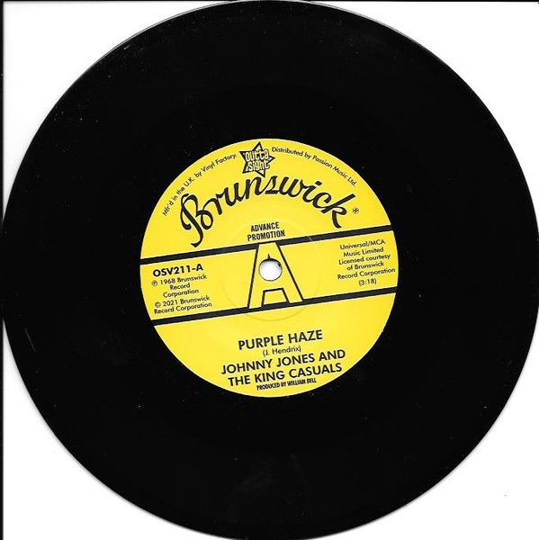 JOHNNY JONES & THE KING CASUALS - PURPLE HAZE / GENE CHANDLER  - THERE WAS A TIME - OSV211