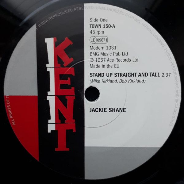 Jackie Shane - Stand Up Straight And Tall / Luther Ingram	 - Oh Baby Don't 