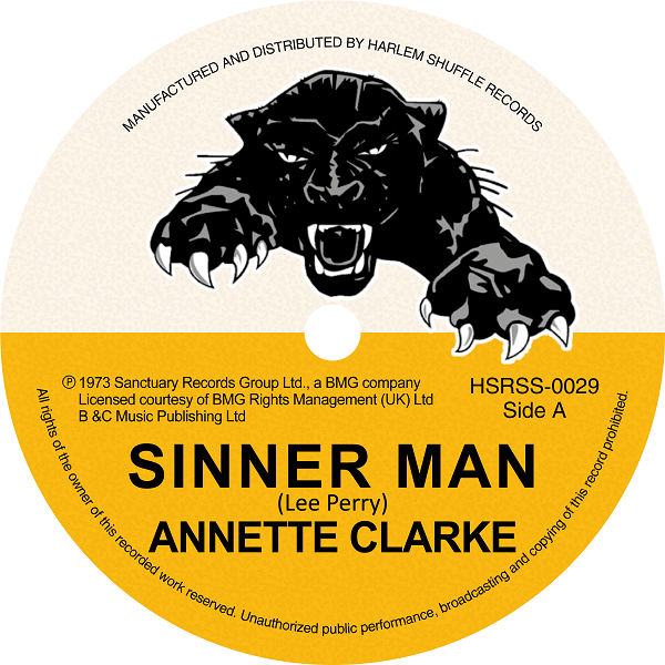 Annette Clarke - Sinner Man / Lee Perry - Sinner Man Dub - HSRSS-0029