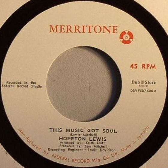 Hopeton Lewis - This Music Got Soul / Rocksteady - DSR-FED7-020
