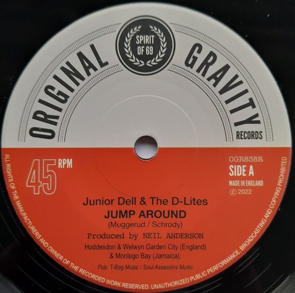 Junior Dell & The D-Lites - Jump Around / Prince Deadly - Rock The Lawn - OGR838R