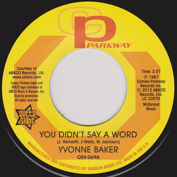 Yvonne Baker - You Didn't Say A Word / Hettie Winston - Pictures Don't Lie - OSV069