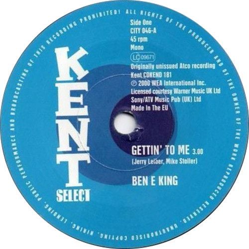 Ben E King - Gettin' To Me / The Marvellos - I Need You - CITY 046