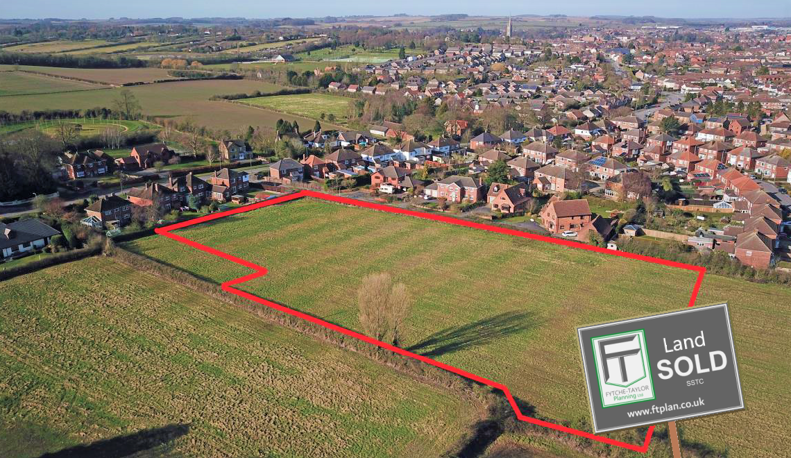 Residential Development Land for Sale in Louth, Lincolnshire. Planning for 12 homes in an idylic setting.