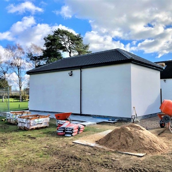 New PGA Golf Pro Studion under construction at Lincoln Golf Club - Planning Permission secured by Fytche-Taylor Planning