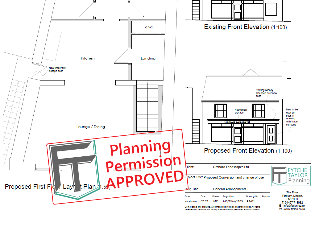 Planning Permission Granted for new commercial and residential property near Spalding in South Holland
