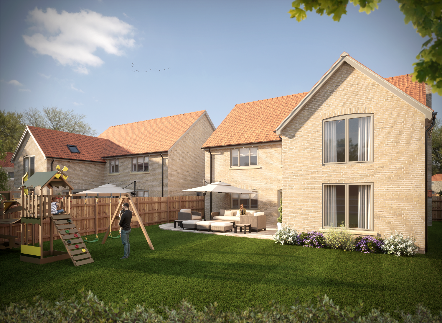Each new home is designed to have a spacious plot with generous gardens and off road parking.