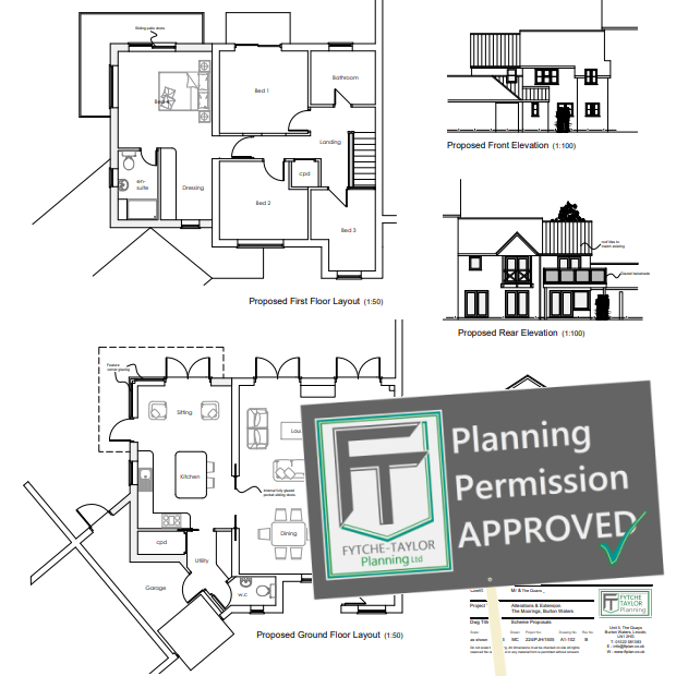 House extension Designs - Support for all forms of residential planning applications from Fytche-Taylor Planning 