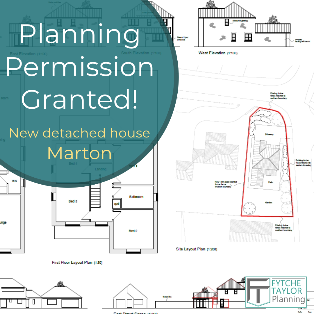 Full planning permission approved in 6 weeks - after switching to Fytche-Taylor Planning our client has received the outome they wanted!