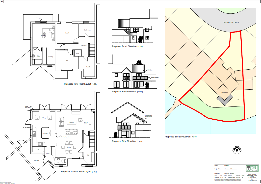 Planning permission approved for a substantial home extension and property remodelling