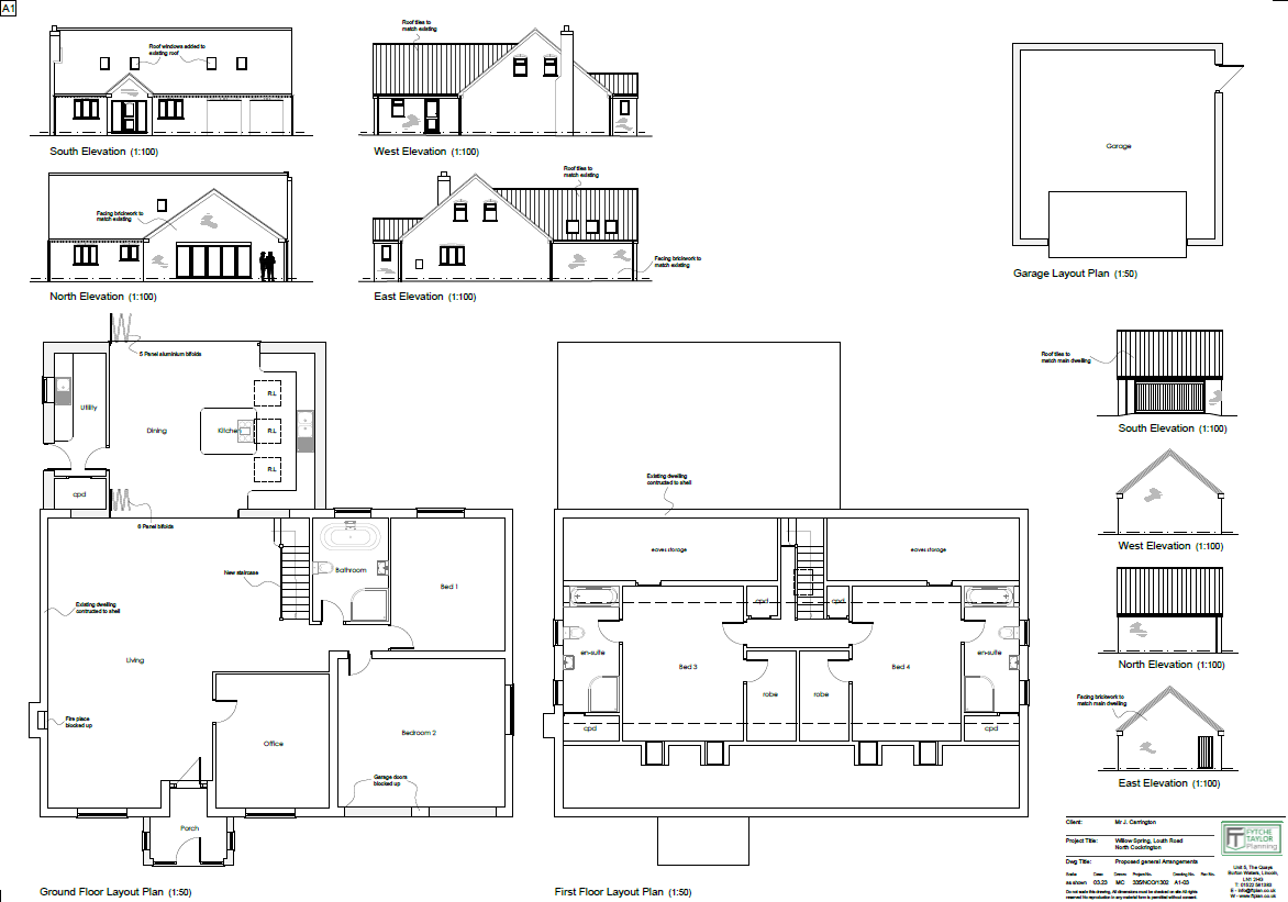 Self build approved in North Cockerington - architectural design by Fytche-Taylor Planning