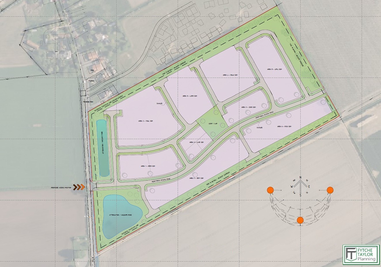 Planning Application for 130 new homes in Woodhall Spa, East Lindsey, Lincolnshire