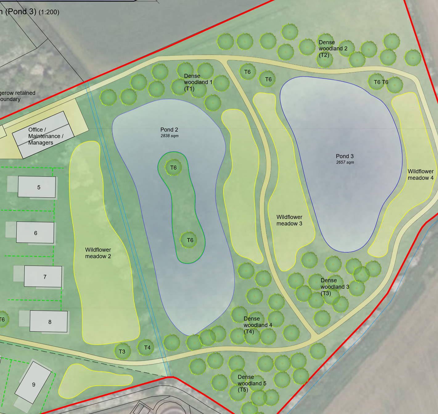 Site plan for the new eco lodge park