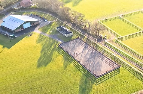 Former agricultural barns at Otby Moor Farm, Lincolnshire converted into equine hospital