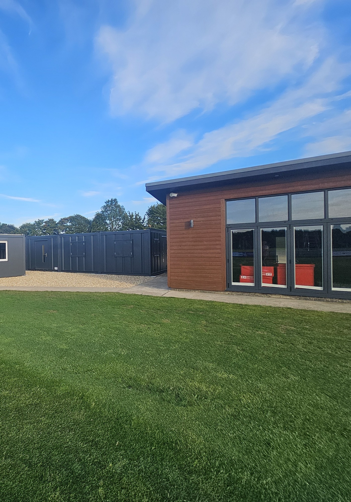 Modern sports development at Lincoln City FC supported by expert planning advice and modular building solutions.