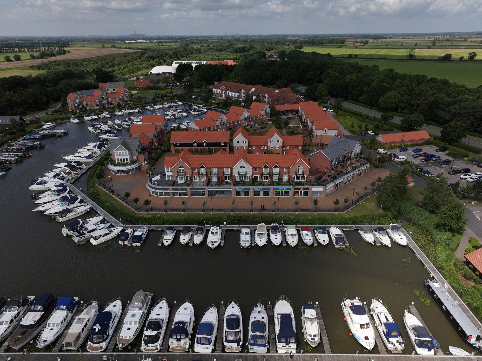 Exterior view of the Fytche-Taylor Planning offices at Burton Waters Marina in Lincoln.