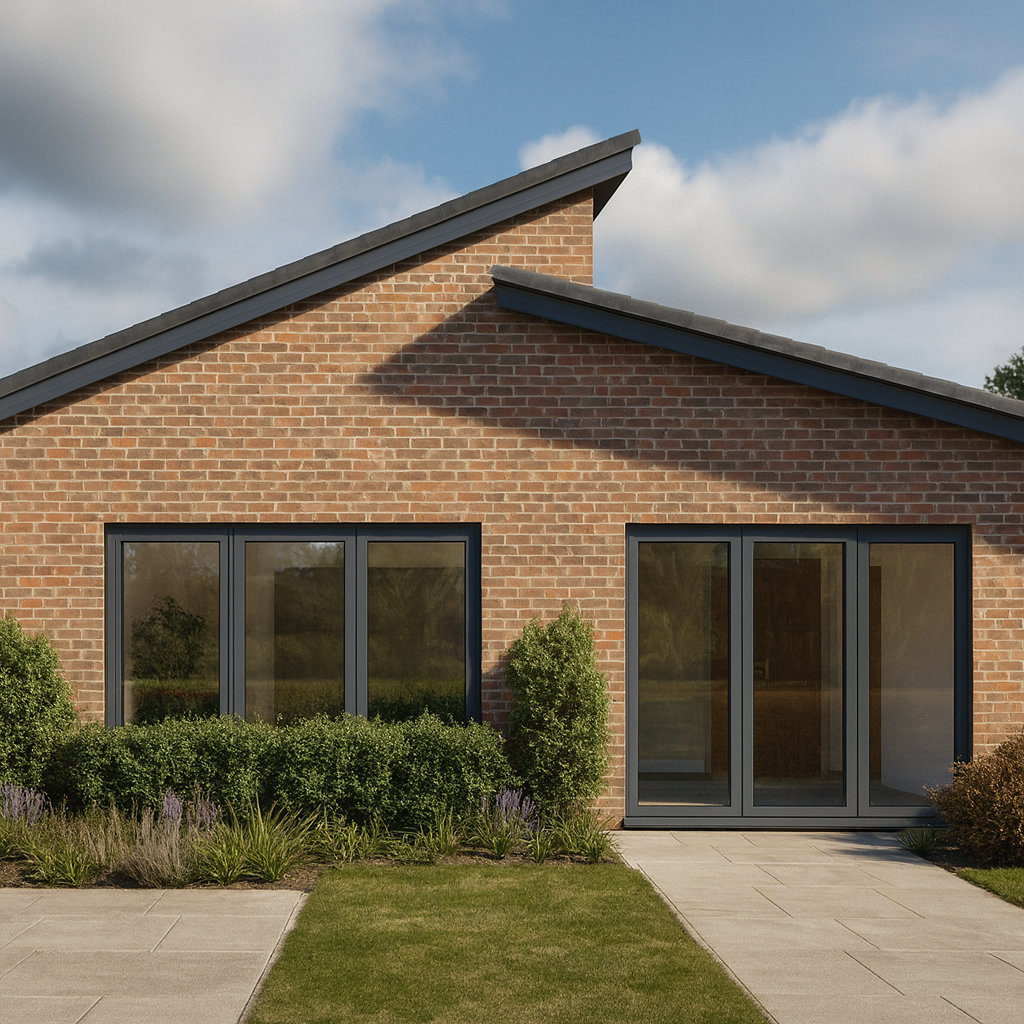 Modern community building with solar panels, upgraded glazing and new landscaping at North Hykeham.