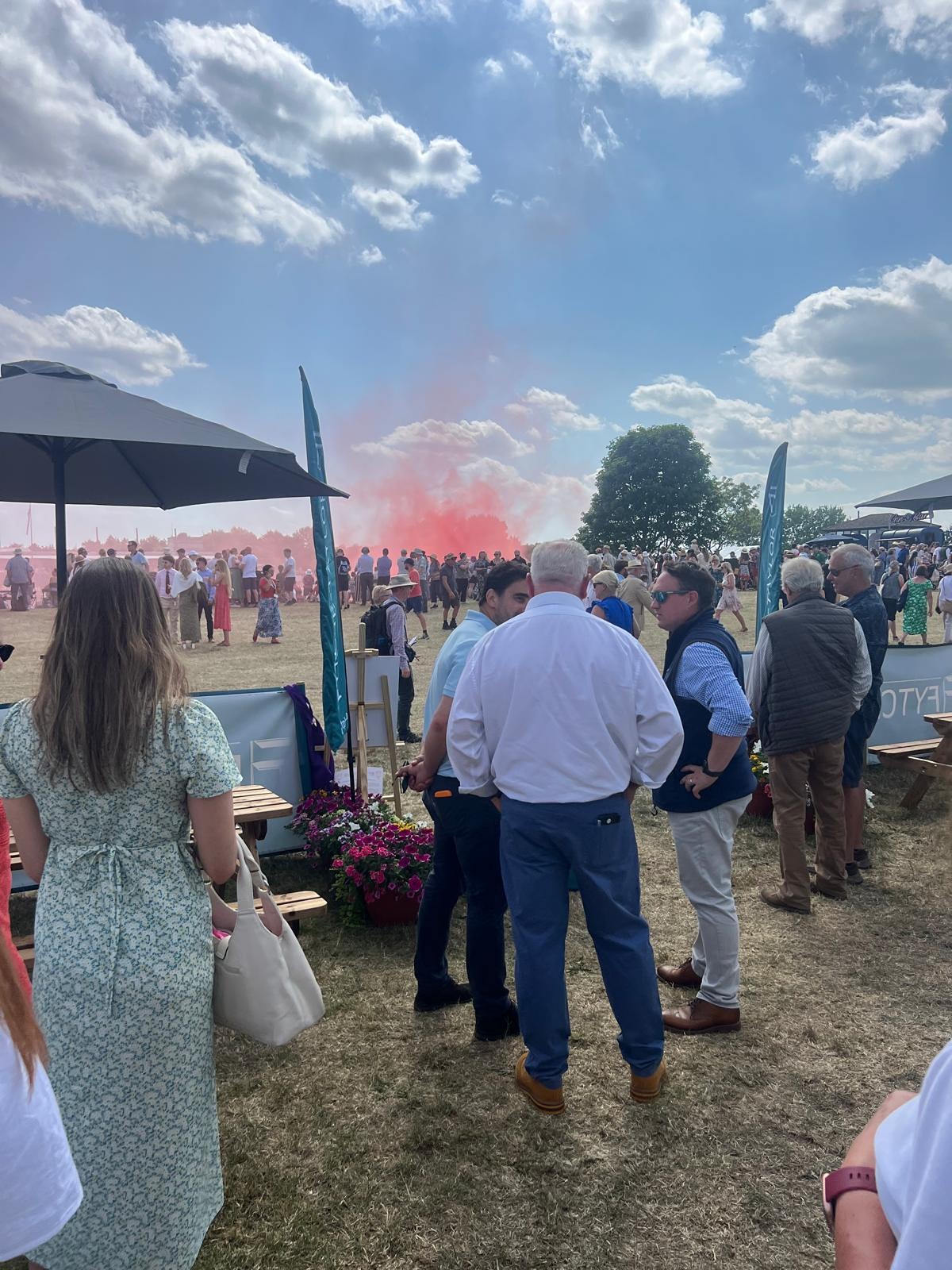 Visitors meeting the Fytche-Taylor Planning team at the Lincolnshire Show to discuss agricultural and rural development projects