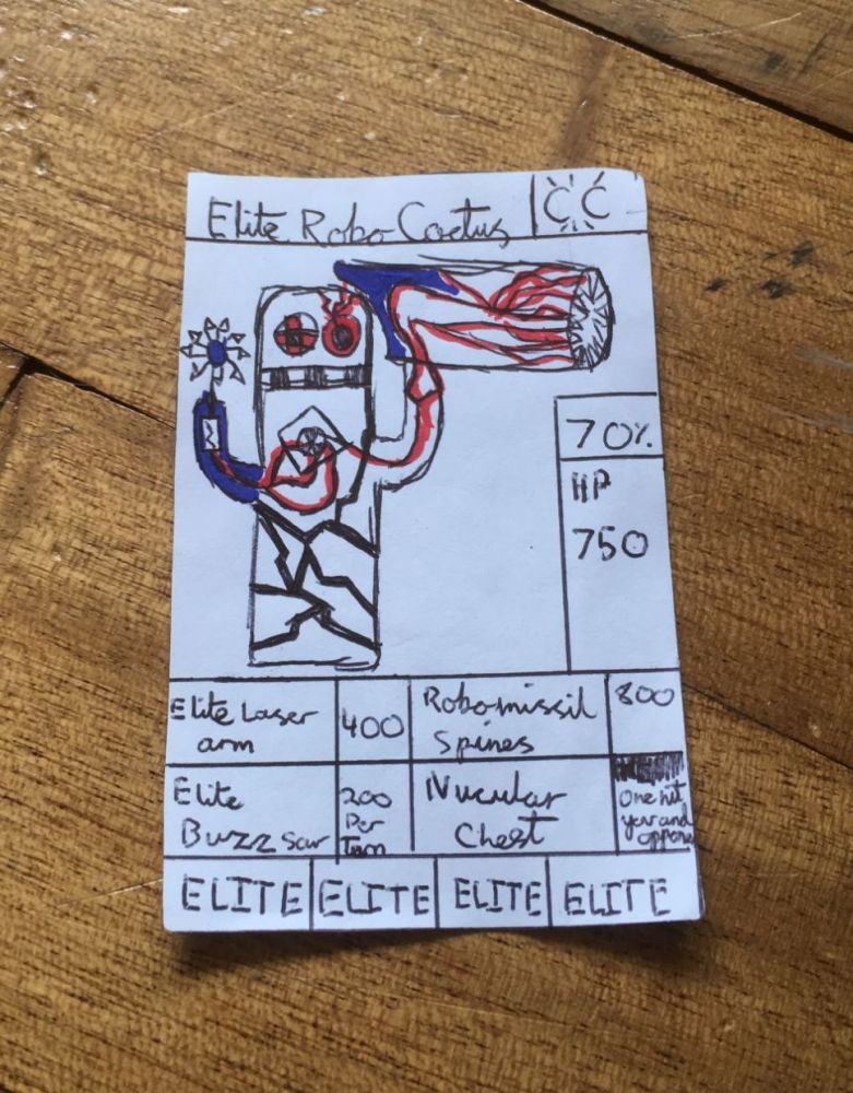elite robo cactus card