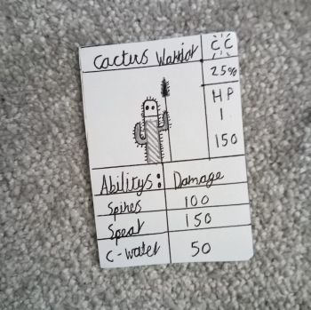 cactus warrior card