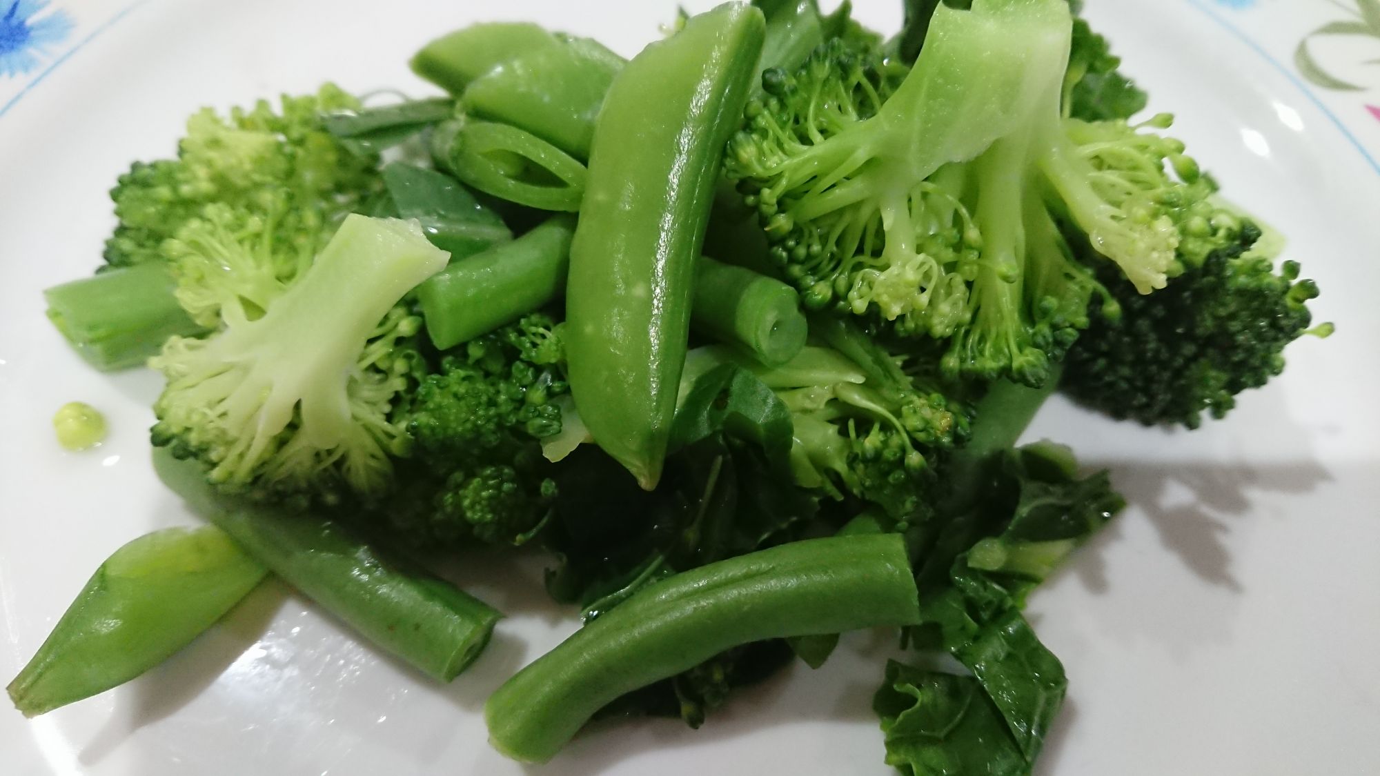 steamed greens